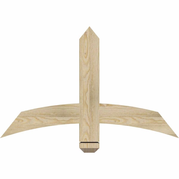 Ekena Millwork Bellingham Rough Sawn Timber Gable Bracket, Douglas Fir, 36"W x 23"H x 2"D x 4"F, 15/12 Pitch GBW036X23X0204BEL00RDF - main